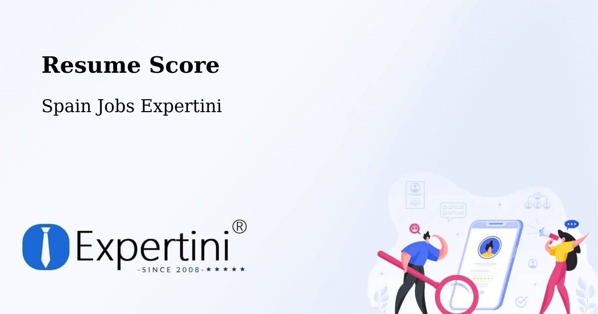 Resume Score & Job Description Match Tool – Hellín - Spain Jobs Expertini